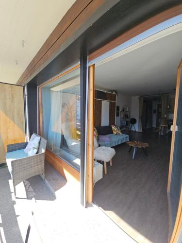Amazing studio in Haute-Nendazにあるシーティングエリア
