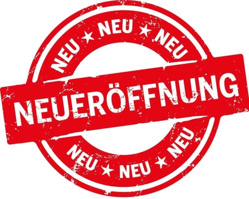 a red rubber stamp with new neverending text at Apartment Alpenblick 8, Halblech im Allgäu, Bergblick pur - NEUERÖFFNUNG! in Berghof