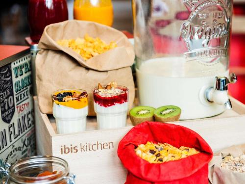 a box filled with different types of food at ibis Falaise Coeur de Normandie in Falaise