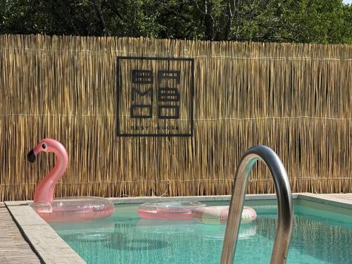 Bazén v ubytování Bambooresthouse nebo v jeho okolí