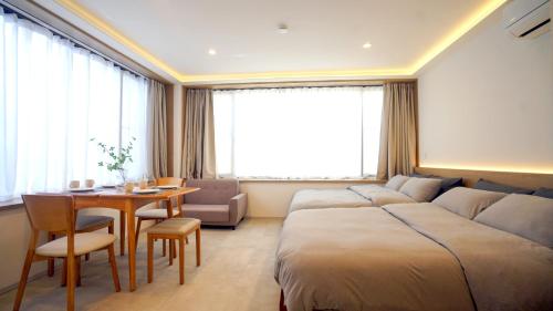 Posezení v ubytování Akatsuki Ueno Park 上野動物園 上野公園徒歩 4分