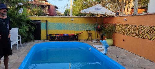 Piscina a Espacio chill hostel o a prop