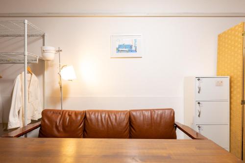 Χώρος καθιστικού στο Almas Guest House(アルマス）