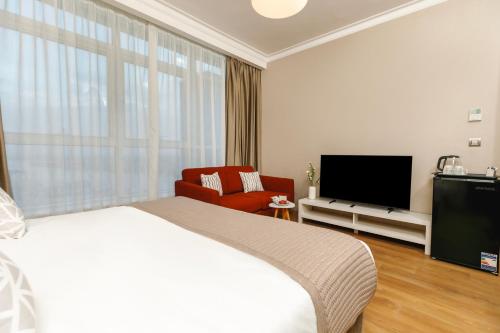 Μια τηλεόραση ή/και κέντρο ψυχαγωγίας στο Sokon Residence Maadi