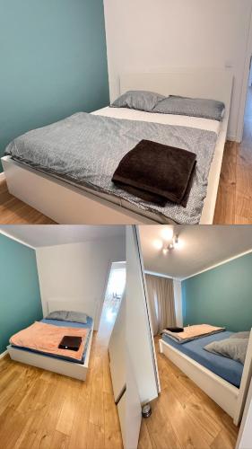 Postel nebo postele na pokoji v ubytování Apartment by Psie Pole