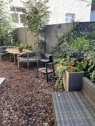 Zahrada ubytování White Midsommar - Stilvolle Wohnung, 4 Schlafzimmer, Küche