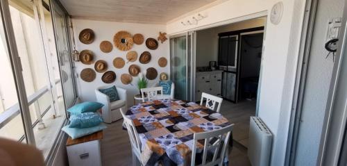 Et opholdsområde på Appartement splendide vue mer