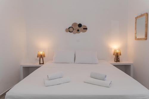 Cama o camas de una habitación en Monopetra View Leros