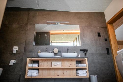 Koupelna v ubytování Chalets Dolomit Royal