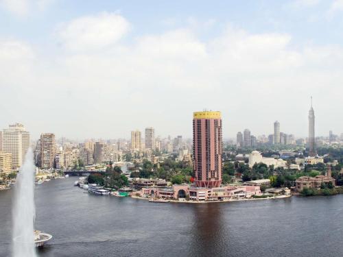 Uma vista geral de Cairo ou a vista da cidade a partir do hotel