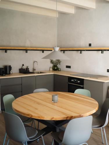 Kuchyň nebo kuchyňský kout v ubytování Apartmány Staroměstská romance
