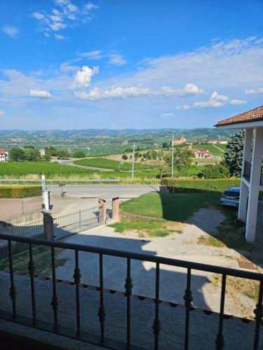 a view from the balcony of a house at A casa di Thelma in Barolo