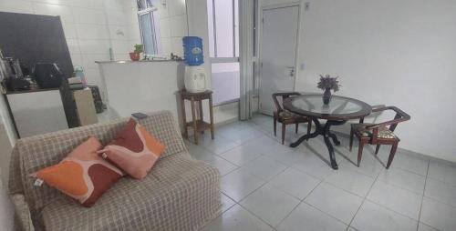 Η κουζίνα ή μικρή κουζίνα στο Apart Residencial Condomínio