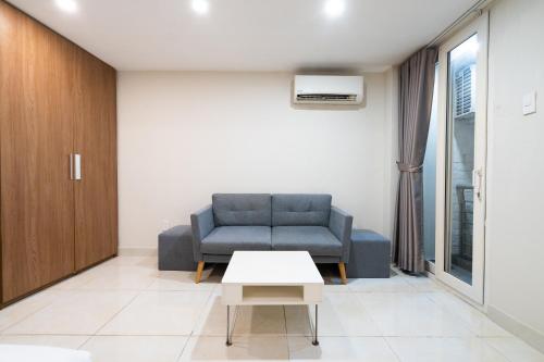 Χώρος καθιστικού στο Jade house Hồ Con Rùa