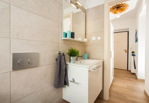 Koupelna v ubytování Apartment Mediterraneo