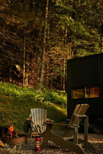 Κήπος έξω από το Postcard Cabins Dale Hollow