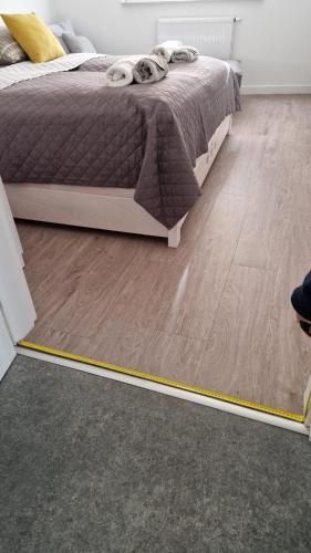 Apartament DELFINにあるベッド