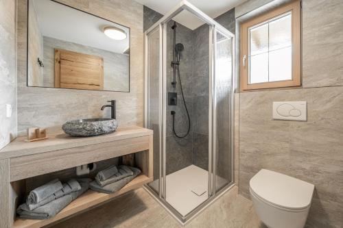 Koupelna v ubytování Auer-Fiegl