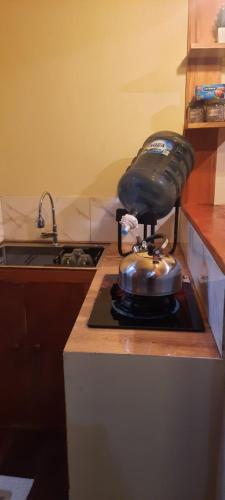 Η κουζίνα ή μικρή κουζίνα στο Mini Cabin wetan kali 02