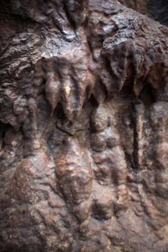 a close up of a rock with patterns in it at Everest Home Stay Temal Kalimati Tower in Thapathali