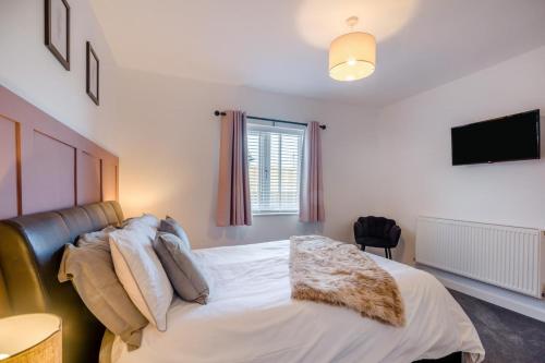 Postel nebo postele na pokoji v ubytování 2 Bed in Worstead oc-w33291
