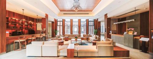 Posezení v ubytování Oakwood Suites Chongli