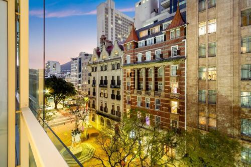 a view of a city street with tall buildings at Taj Hotel 305 by Host Agents in Cape Town
