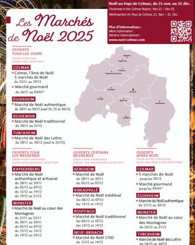 a map of the menu of the monday markets de moet at Gite au Petit Verger in Masevaux