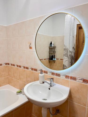 Vonios kambarys apgyvendinimo įstaigoje Nice&cozy flat No7