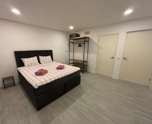 Postel nebo postele na pokoji v ubytování Luxe Huis Met Privzwembad Villapark Fontein
