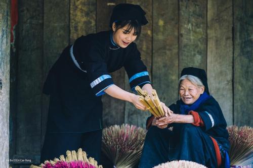 Tetamu yang menginap di Nùng An homestay-Nùng ethnic group