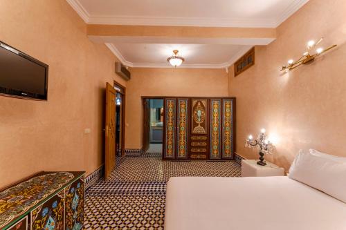 Cama o camas de una habitación en Domaine Bahi