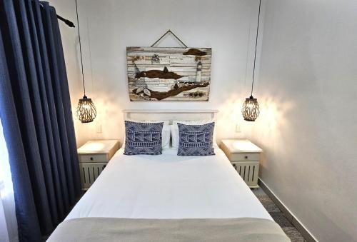 Ένα ή περισσότερα κρεβάτια σε δωμάτιο στο Leopard Tree Lodge