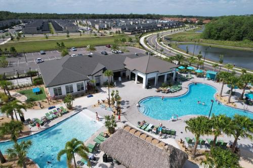 an aerial view of the pool at the resort at Luxury Pool Home Near Disney Resort Access in Kissimmee