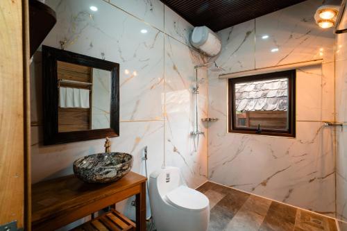 Ένα μπάνιο στο Khuổi Hân Ecolodge, Cao Bằng
