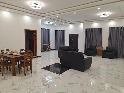 Χώρος καθιστικού στο JudEls SA Guest House