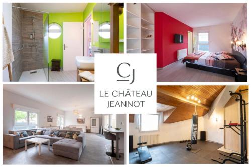Ένα ή περισσότερα κρεβάτια σε δωμάτιο στο Le Château Jeannot