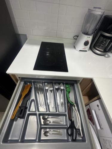 Η κουζίνα ή μικρή κουζίνα στο Apartment Karon 62 sq
