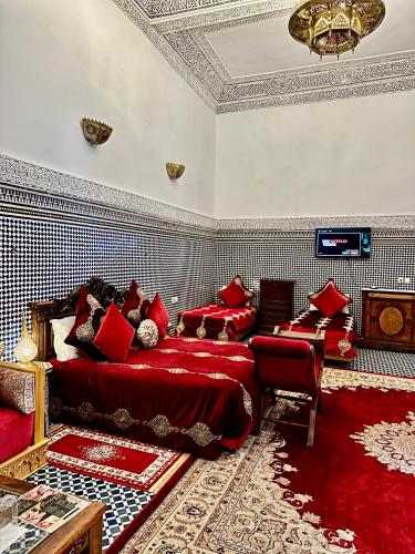 Riad Damia Suite & Spaにあるシーティングエリア