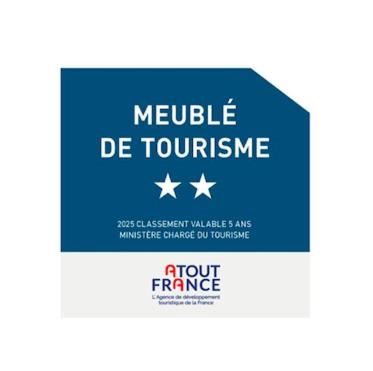 a blue sign with white stars on it at Maison Les Abymes - Plage à 50m in Le Prêcheur