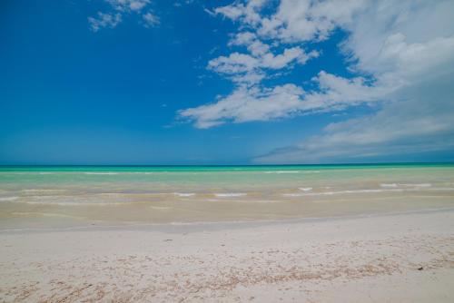 a view of the ocean from the beach at Arena y Mar Seaside Glamping - Adults Only by The Spot Rentals in El Cuyo