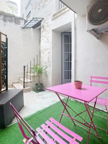 Studio#LesHalles#Centre Historique #Wifi#Clim#Terrasse#Confort & Calme