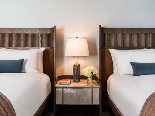 Ένα ή περισσότερα κρεβάτια σε δωμάτιο στο Vinarosa Resort & Spa