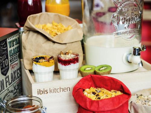 a box filled with different types of food on a table at Ibis Granada in Granada
