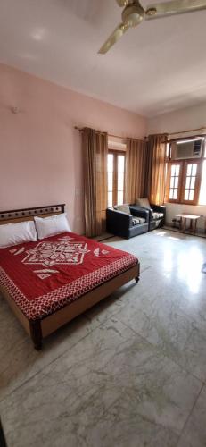 Postel nebo postele na pokoji v ubytování Farmstay near Corbett