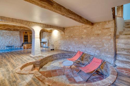 Χώρος καθιστικού στο Villa Virginie gite 1