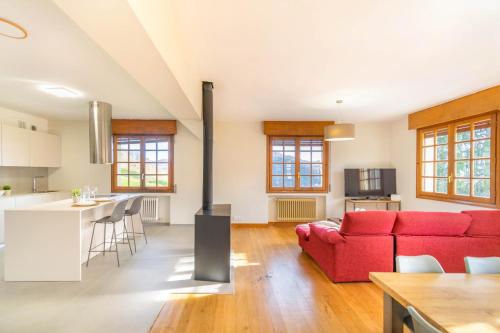 Η κουζίνα ή μικρή κουζίνα στο Espectacular chalet de montaña en plena naturaleza