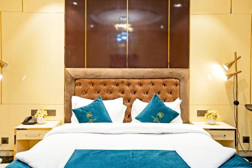 Ένα ή περισσότερα κρεβάτια σε δωμάτιο στο The Riverstone Inn