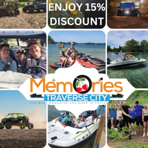 a collage of pictures of people on boats on the water at Dyer Lake Gallery Retreat - Lakefront - Deck - Fire Pit in Grawn