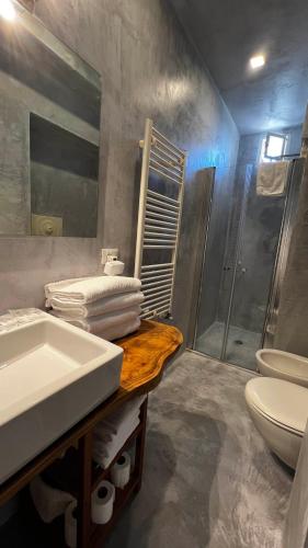 Koupelna v ubytování B&B Donna Olga